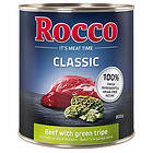 Rocco Sparpack: Classic 24 x 800g Nötkött & grön våm