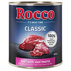 Rocco Classic 6 x 800g Nötkött & kalvhjärta