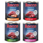 Rocco Sparpack: Classic 24 x 800g Rent nötkött, Nötkött & vilt, Nötkött & gråsej, Nötkött & kalvhjärta