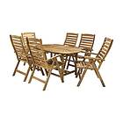 Comfort Garden Matgrupp Finlay med 6 Stolar Möbelset FINLAY bord och stolar 1234161