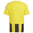 Adidas Striped 24 Short Sleeve T-shirt Gul 9-10 Years Pojke