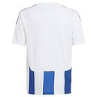 Adidas Striped 24 Short Sleeve T-shirt Blå 13-14 Years Pojke