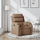 vidaXL Massagefåtölj brun tyg 373478