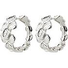 Pilgrim 14233-6023 ECHO Hoop Silver Earrings 1 set