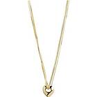 Pilgrim 12234-2001 WAVE Heart Necklace Gold Plated