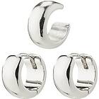 Pilgrim 12233-6013 PACE Hoop And Cuff Earrings 1 set