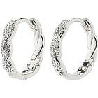 Pilgrim 67231-6073 EZO Twirled Crystal Hoops 1 set