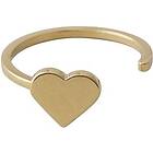 Design Letters Heart Ring Gold