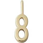 Design Letters Lucky Numbers 10 mm Gold 0-9 No. 008