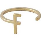 Design Letters Ring Gold A-Z F