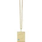 Design Letters Zodiac by Aquarius Gold