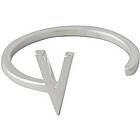 Design Letters Ring Silver A-Z V