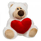 Nallebjörn med hjärta 15cm
