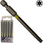 Bato Torx 30 1/4" X 75mm lang S2 industri med farge ring. 5 stk. smart pk.