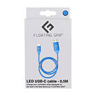 Floating Grip 0.5m Led Usb-c-kabel, Blå