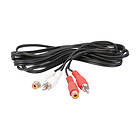 Qnect AUDIOKABEL 2XRCA HANE-2XRCA HONA 2,5 M