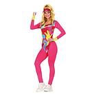 Fiestas Guirca 80-tals Aerobics Rosa Maskeraddräkt Medium