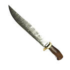 Damascus Vacker stor unik handgjord jatkniv