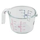 Emsa K32360 Prep&Bake glasmätkopp 0,5l dubbel skala för fasta och flytande ingredienser hällläpp för exakt, ren hällning diskmaskinssäker mi