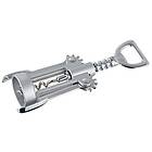 Fackelmann corkscrew/flasköppnare av metall, rostfritt stål silver, 16.5 x 7.9 x