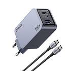 Ugreen Nexode Pro 100W 3-Port GaN Fast Charger with 100W USB-C Cable 25874