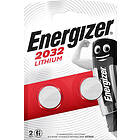 Energizer Litium CR2032 Batteri 2-Pack