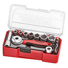 Teng Tools hylsnyckelsats TJ1415 med 1/4” fyrkantsfäste (15 delar)
