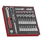 Teng Tools TED3836 Hylsnyckelsats 3/8" EVA 36-delar