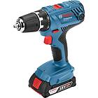 Bosch Skruvdragare GSR 18V-21 med 2st 2,0Ah och laddare GAL 18V-40