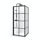 Macro Design Duschhörn Empire Swing Klarglas med Spröjs 80x90 Spr Sv Kl DESW8090SSKL