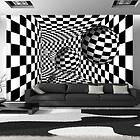 Arkiio Fototapet Black & White Corridor 200x140 A3-LFT128