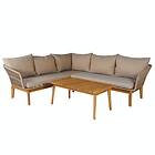 Venture Home Hjørnesofa Chania Corner sofa Latte/Acacia 9329-027