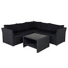 Venture Home Soffgrupp Harlan Utomhus Haiti Sofa Set Black Wicker Cushion 1542-238