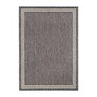 KM Carpets Flatvävd matta Madrid Frame Grå 133*190 93369