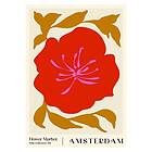 Pelcasa Poster Flower Market Amsterdam Market. 21x30 cm 2325714-1