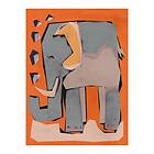 Pelcasa Poster Happy Elephant 50x70 cm 2371610-3