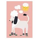 Pelcasa Poster Happy Poodle 30x40 cm 2371609-2