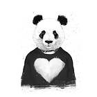 Pelcasa Poster Lovely Panda 30x40 cm 2431401-2