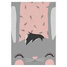 Pelcasa Poster Little Bunny Pink (Pink) 70x100 cm 2371612-4