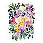 Pelcasa Poster Urja Loose Floral Watercolor Bouquet 30x40 cm 2436165-2