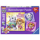 Ravensburger Puslespill Paw Patrol Glamourous Girls 3x49 Brikker