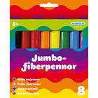 Kärnan Fiberpennor Jumbo 8 st