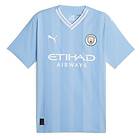 Puma Mcfc Home Authentic Short Sleeve T-shirt Blå 2XL