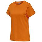 Hummel Red Heavy Short Sleeve T-shirt Orange XL Kvinna