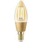 WiZ LED ljuskälla 4,9W, E14, kronljus, amber, glödtråd