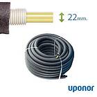 Uponor 50 meter Universal Pex Rör-i-Rör med isolering 22 mm till vatten och värme