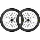 Mavic Cosmic Slr 65 Carbon Cl Disc Tubeless Front Wheel Svart 12 x 100 12 x 135/