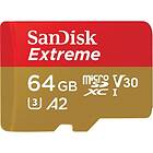 SanDisk MicroSDXC Extreme 64GB 160MB/s UHS-I U3