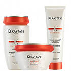 Kerastase Nutritive Bain Satin 2 250ml & Masquintense Thick 200ml & Nectar Thermique 150ml