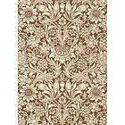 William Morris Tapet QUEEN SQUARE WALLPAPERS Sunflower Chocolate/Cream 216961